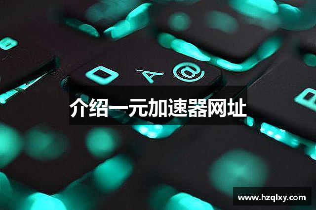 介绍一元加速器网址